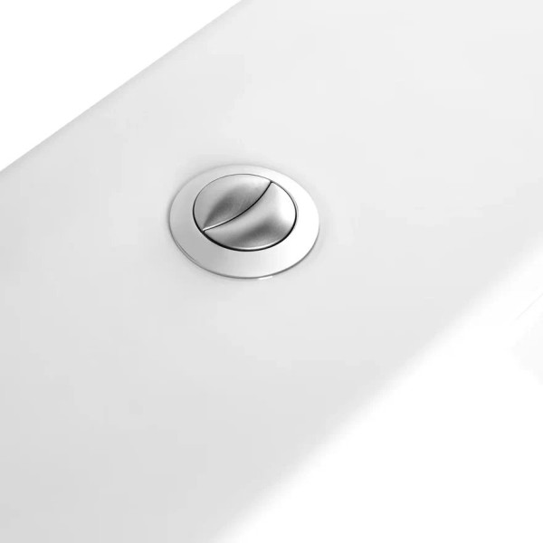 AQ2903-00 ЕВРОПА Унитаз напольный безободковый с бачком 630*390*825мм, горизонтальный выпуск, тонкое сиденье с механизмом плавного закрывания, крепеж. Фото 6