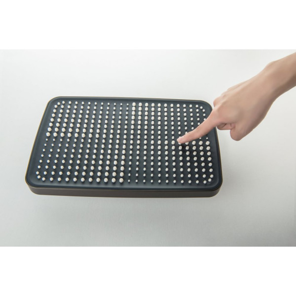 AQ3040BGM ПОЛАРИС душевая система (смеситель для ванны) 295х195 мм, оружейная сталь (шлиф. черный хром). Фото 2