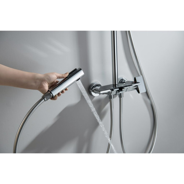 AQ3040CR ПОЛАРИС душевая система (смеситель для ванны) 295х195 мм. Фото 9