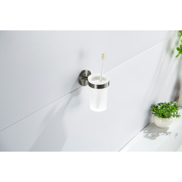 AQ4104BGM ЕВРОПА стакан с держателем, оружейная сталь (шлиф. черный хром). Фото 3