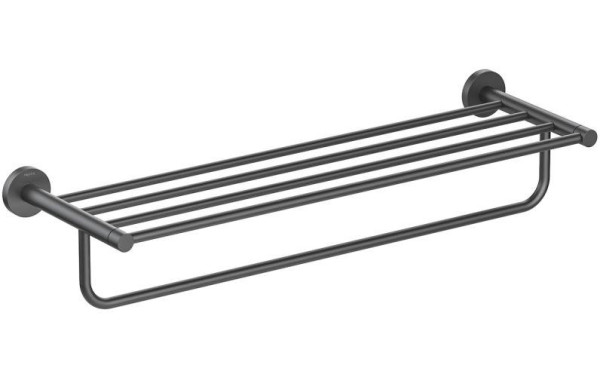 AQ4115MB ЕВРОПА полка для полотенец, матовый черный. Фото 1