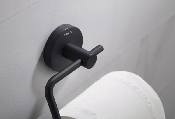 AQ4118MB ЕВРОПА бумагодержатель квадратный, матовый черный. Фото 3