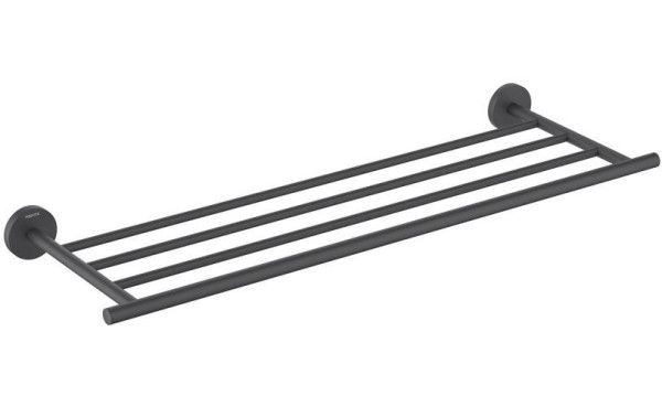 AQ4222MB ОБЕРОН полка для полотенец, матовый черный. Фото 1
