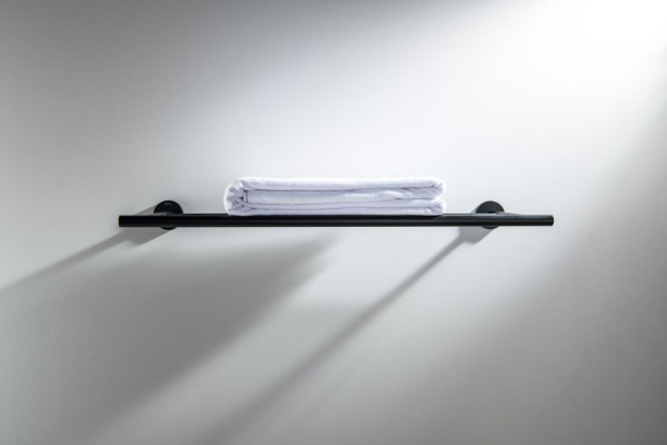 AQ4222MB ОБЕРОН полка для полотенец, матовый черный. Фото 4
