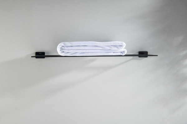 AQ4322MB ЛИБРА полка для полотенец, матовый черный. Фото 5