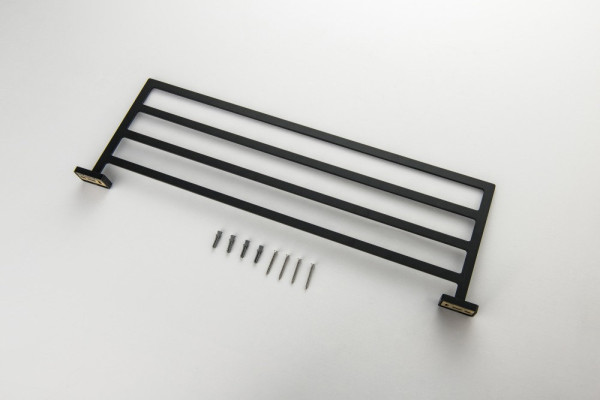 AQ4322MB ЛИБРА полка для полотенец, матовый черный. Фото 6