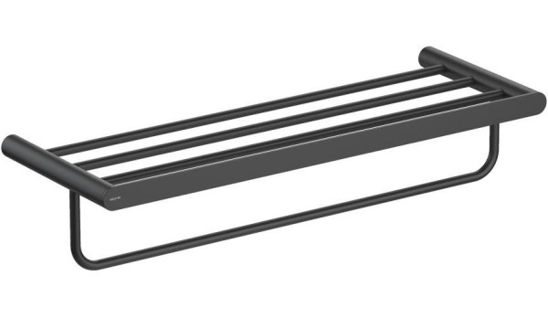 AQ4415MB ЛИРА полка для полотенец, матовый черный. Фото 1