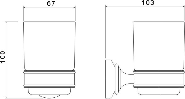 AQ4504CR КЛАССИК стакан с держателем. Фото 2