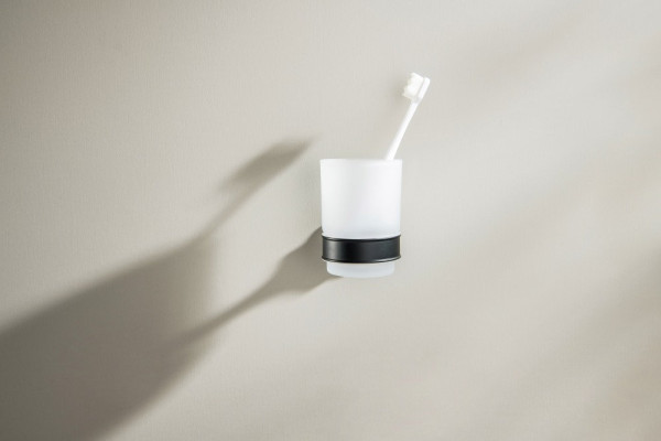 AQ4504MB КЛАССИК стакан с держателем, матовый черный. Фото 3