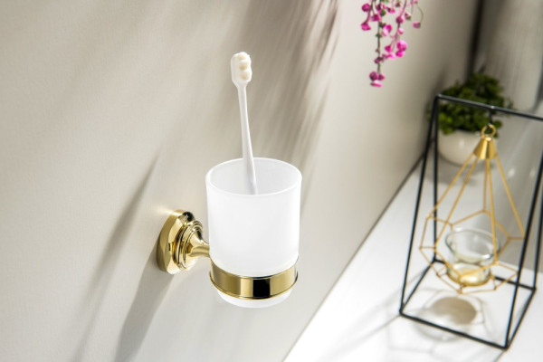 AQ4504PG КЛАССИК стакан с держателем, полир. золото. Фото 2