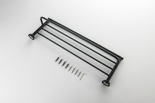 AQ4515MB КЛАССИК полка для полотенец, матовый черный. Фото 5