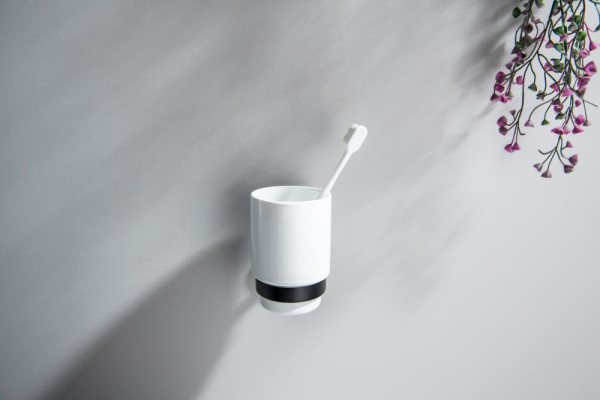 AQ4604MB БЕТТА стакан с держателем, матовый черный. Фото 4