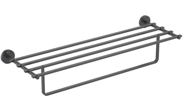 AQ4615MB БЕТТА полка для полотенец, матовый черный. Фото 1