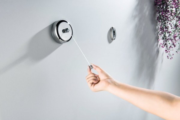 AQ4994CR веревка для белья 2,5 м в комплекте с держателем, полир. хром. Фото 2