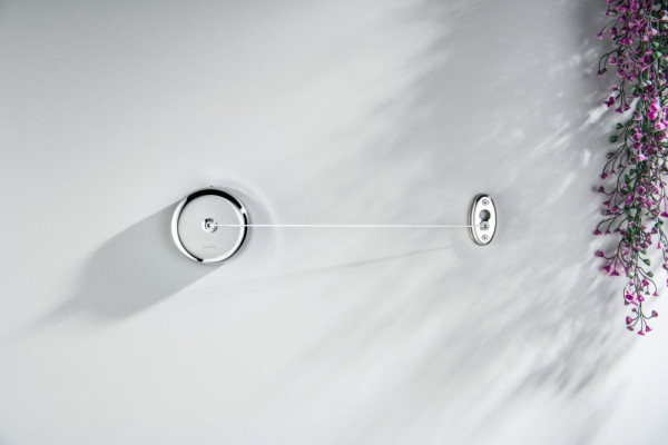 AQ4994CR веревка для белья 2,5 м в комплекте с держателем, полир. хром. Фото 3