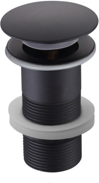 AQ6000MB сливной набор для раковины Push-open без перелива, матовый черный. Фото 1