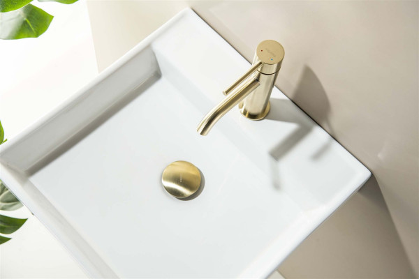 AQ6003BG сливной набор для раковины Push-open без перелива, шлиф. золото. Фото 4