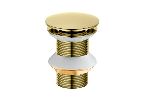 AQ6003PG сливной набор для раковины Push-open без перелива, полир. золото. Фото 6