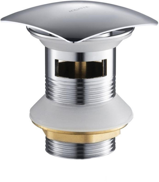 AQ6004CR сливной набор для раковины Push-open с переливом, крышка квадратная. Фото 1