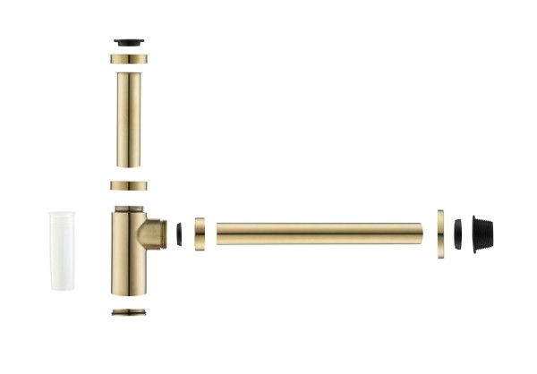 AQ6012BG сифон, шлиф. золото. Фото 3