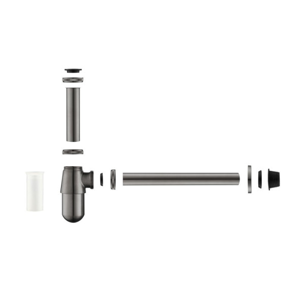 AQ6014BGM сифон, оружейная сталь (шлиф. черный хром). Фото 3