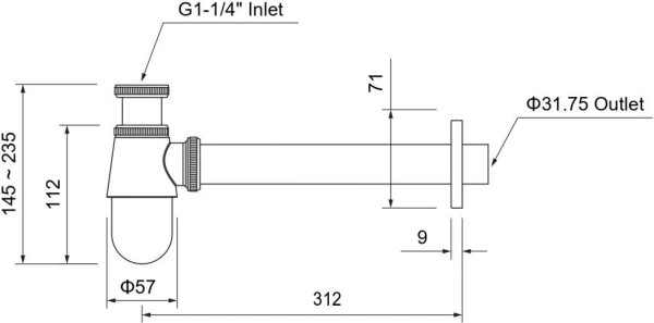 AQ6014CR сифон. Фото 5