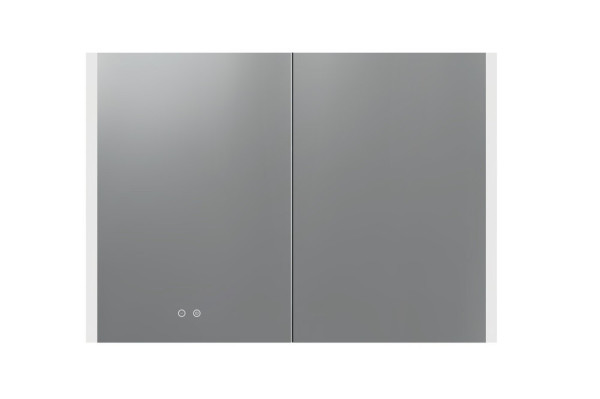 AQ7109-MLC Алюминиевый зеркальный шкаф с подсветкой 1000*700*133,крепеж. Две зерк.дверцы шириной 49,85см,антизапотевание, акриловая подсветка. Фото 3