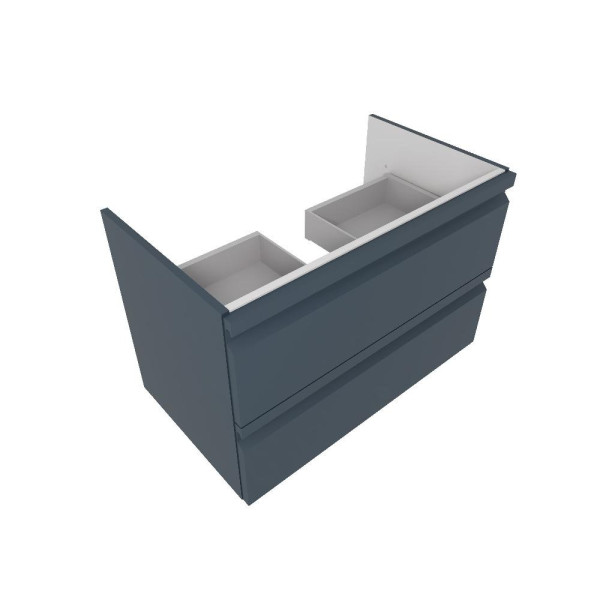 AQ77080-MG Комплект мебели: Тумба 80см ВЕГА с раковиной AQ0480-00, 2 ящика, цвет серый мат. Фото 3
