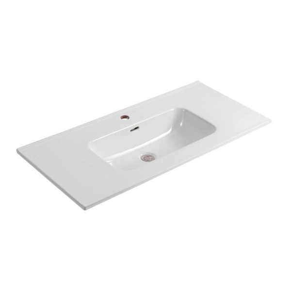 AQ77100-LG Комплект мебели: Тумба 100см ВЕГА с раковиной AQ4100-00, 2 ящика, цвет серый туман. Фото 4