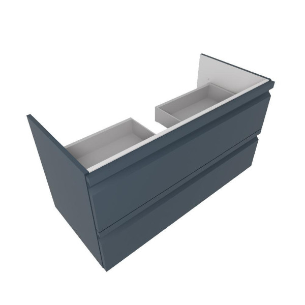 AQ77100-MG Комплект мебели: Тумба 100см ВЕГА с раковиной AQ4100-00, 2 ящика, цвет серый мат. Фото 3