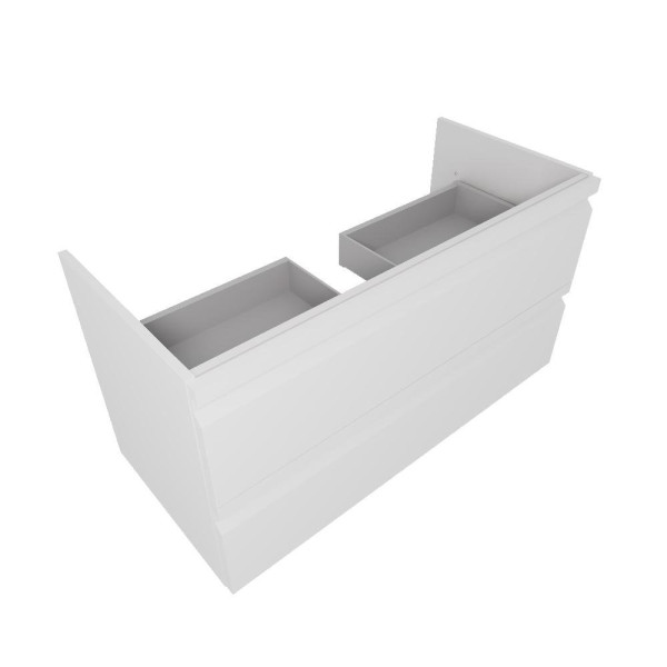 AQ77100-MW Комплект мебели:Тумба 100 см ВЕГА с раковиной AQ4100-00, 2 ящика,цвет белый мат. Фото 10