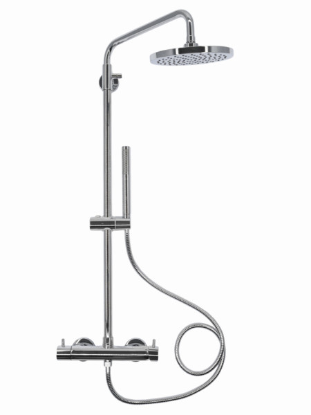 AQM 8001CR Душевая система для душевой кабины Ø200/-- мм, 1/1 режим, Хром. Фото 1