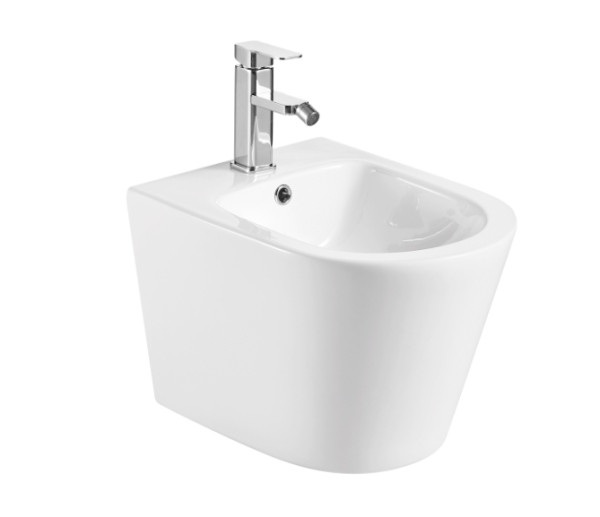 AQM2101 Биде подвесное с отв под смеситель, с переливом 515x360x345мм. Фото 1