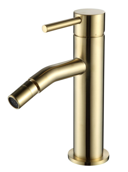AQM6216BG Siena Смеситель для биде, гладкий, подводка ½", Brushed gold. Фото 1