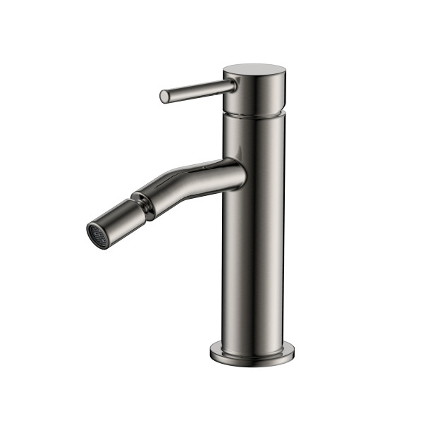 AQM6216GM Siena Смеситель для биде, гладкий, подводка ½", Gun metal. Фото 1