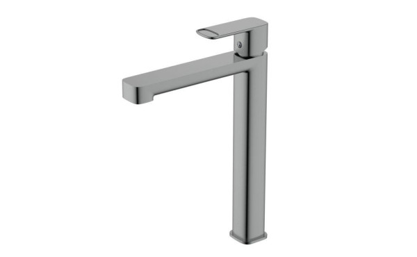 AQM6614GM Parma Смеситель для свободностоящей раковины 245 мм, гладкий, подводка ½", Gun metal. Фото 1