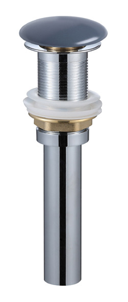 AQM7002-0MDG Донный клапан PushOpen, без перелива, керамическая накладка, Темно-серый матовый. Фото 1