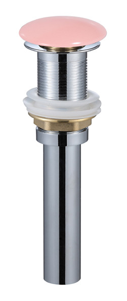 AQM7002-0MP Донный клапан PushOpen, без перелива, керамическая накладка, Розовый матовый. Фото 1