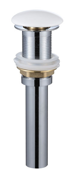 AQM7002-0W Донный клапан PushOpen, без перелива, керамическая накладка, Белый. Фото 1