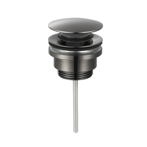 AQM7003GM Донный клапан, PushOpen, Gun metal. Фото 1