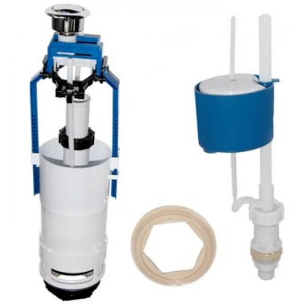 Арматура к бачку "ВЕРШОК" ниж. подв. под кнопку 69.57.113.3 Уклад (ЛОБНЯ). Фото 1