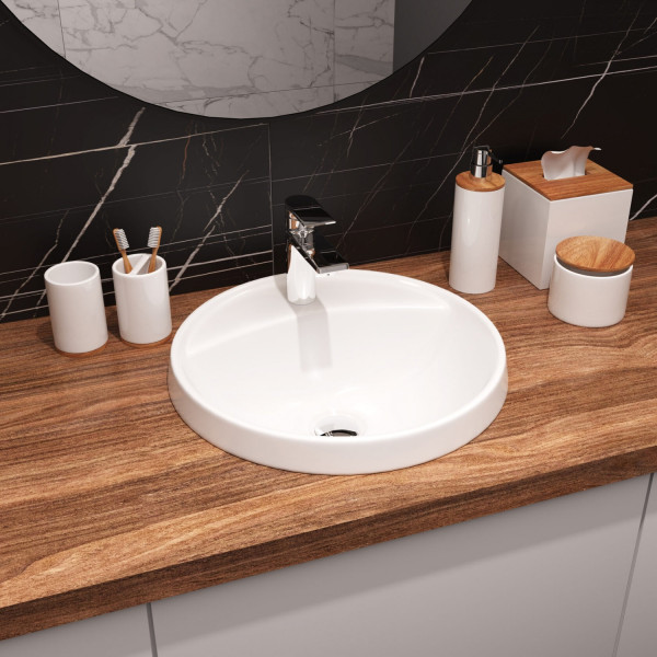 ART INSIDE Умывальник врезной 43 ВКС Белый S1 (WB.IN/Art/43-C/WHT.G/S1). Фото 5