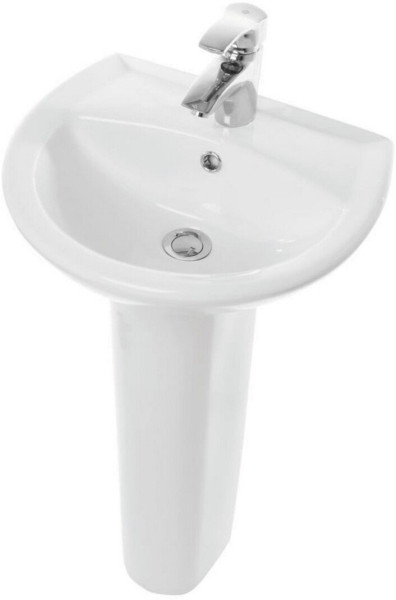 АТТИКА 48 Умывальник пьедестальный ВКС Белый S1 (WB.PD/Attica/48-C/WHT.G/S1). Фото 1