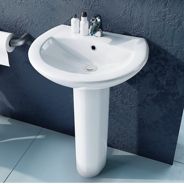 АТТИКА 48 Умывальник пьедестальный ВКС Белый S1 (WB.PD/Attica/48-C/WHT.G/S1). Фото 3