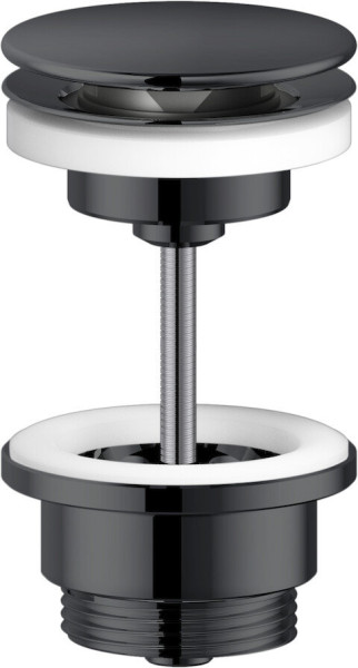 AV00110/11FLP сливное устройство (push-open), глянцевый черный. Фото 1