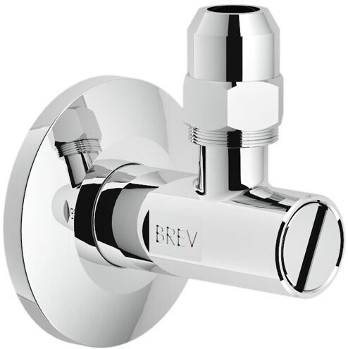 AV00121CR угловой переходник c фильтром и запорным клапаном. Фото 1