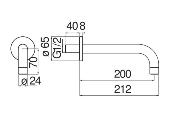 AV00158/36BM излив, матовый черный. Фото 2