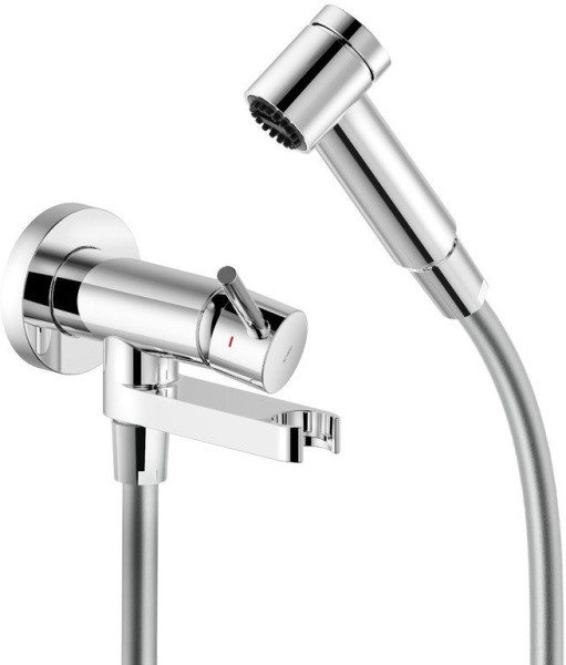 AV00600CR Комплект для гигиенического душа встроенный (смеситель + гигиеническая лейка + шланг) хром. Фото 2
