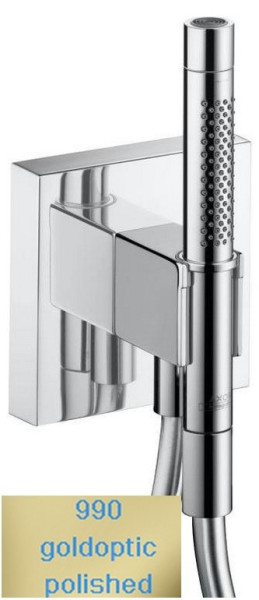 AX 12 626 990 Starck Душевой набор, шланг 1250 мм + шланговое подключение (внеш. монт. часть). Фото 1