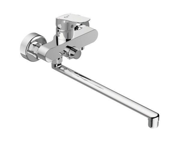 B1741AA CERAFLEX Настенный смеситель для ванны/душа, с керамическим переключателем, монтаж на стандартных эксцентриках. Фото 1